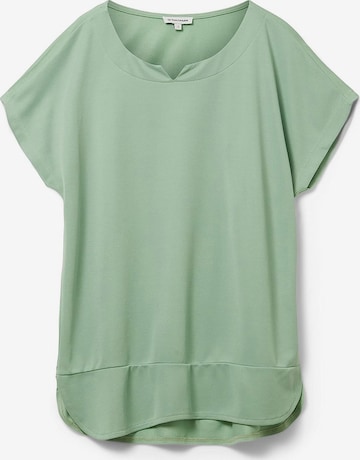 T-shirt TOM TAILOR en vert : devant