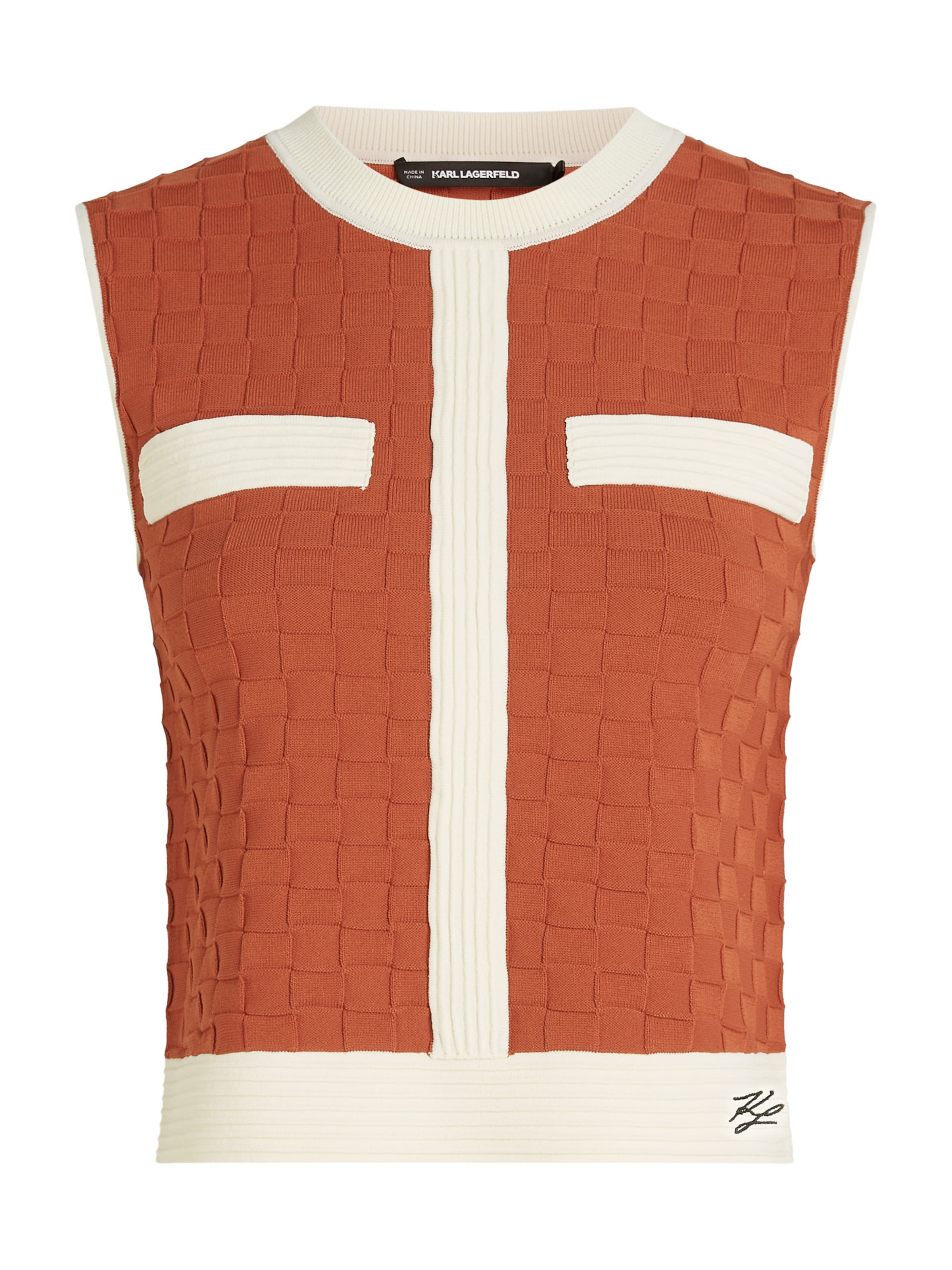 Karl Lagerfeld Trui in Oranje: voorkant