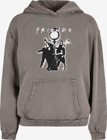 ABSOLUTE CULT Sweatshirt 'Friends - Clock Mono Photo' in Grau: predná strana