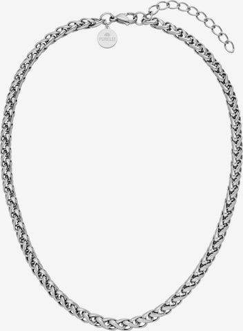 PURELEI Necklace 'Twisted Bold' in Silver: front