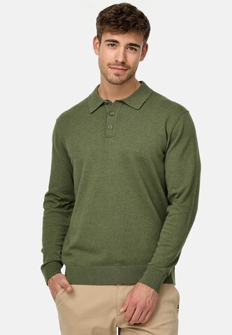INDICODE JEANS Sweater 'Chips' in Green: front
