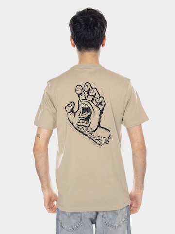 T-Shirt 'TAMPED SCREAMING HAND T-SHIRT STONE GREY' Santa Cruz en gris