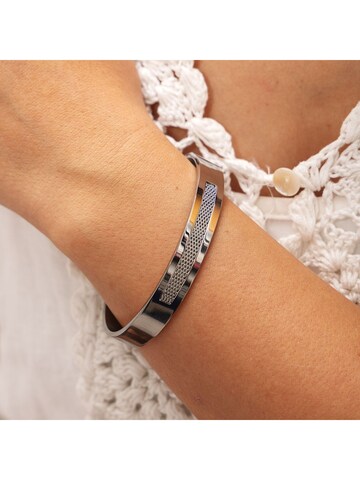 Zeeme Bracelet in Silver: front
