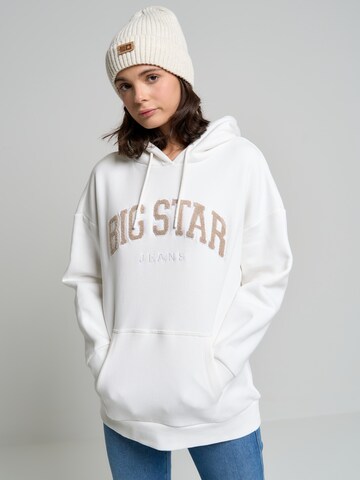 BIG STAR Sweatshirt 'RUBIALSA' in Wit: voorkant