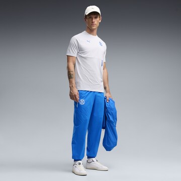 PUMA Tapered Sportbroek 'Olympique de Marseille Pumatech' in Blauw