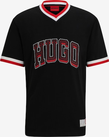 HUGO Shirt 'Duava' in Black: front