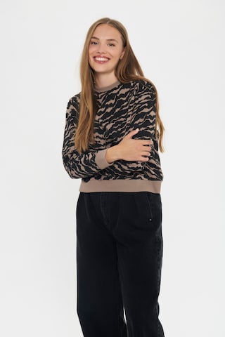 SAINT TROPEZ Sweatshirt 'ZagnaSZ' in Beige