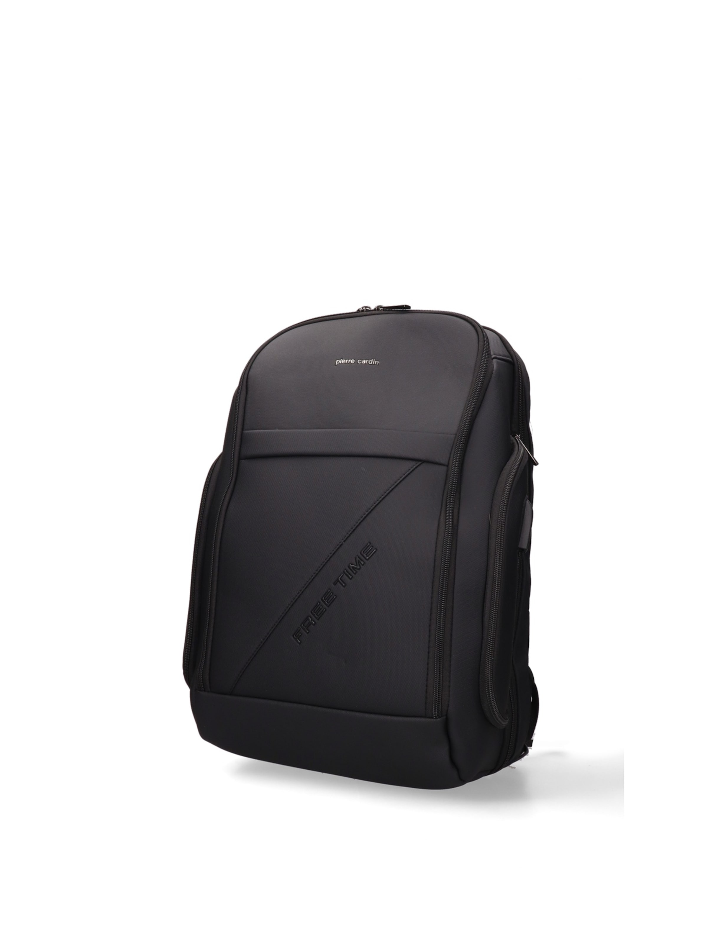 PIERRE CARDIN Backpack in Black: front