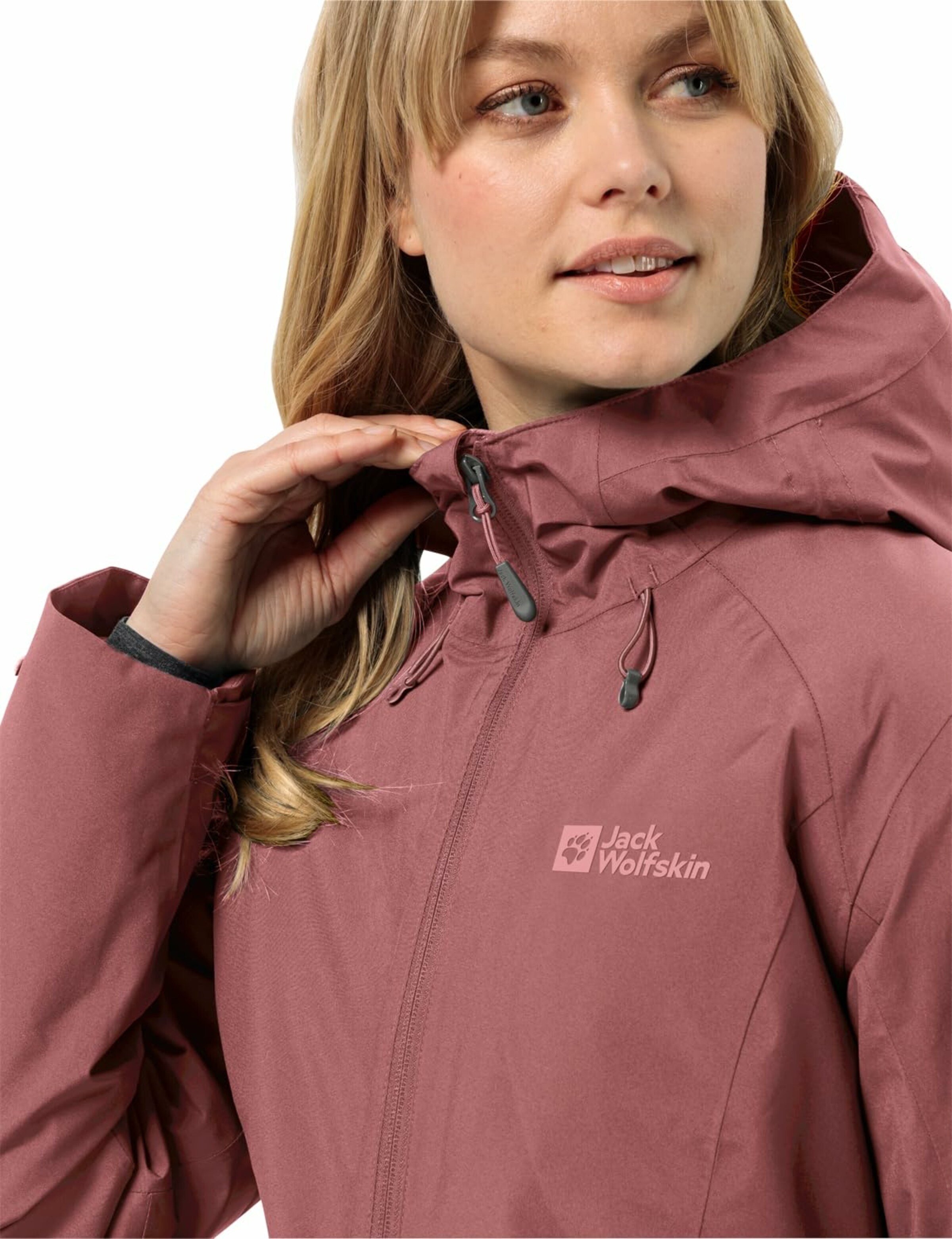 JACK WOLFSKIN Outdoor Jacket 'Heidelstein' in Red