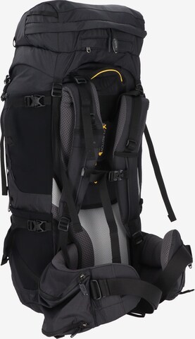 JACK WOLFSKIN Sports Backpack 'Denali 65+10' in Black