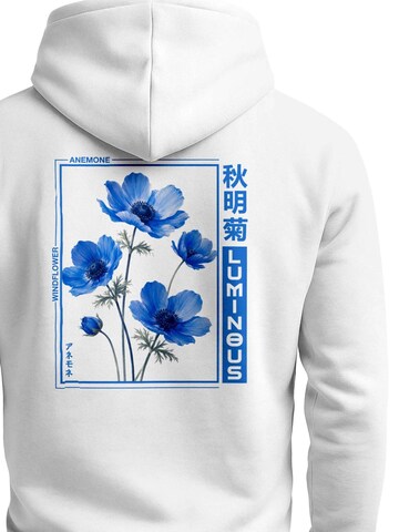 Neverless Sweatshirt 'Blumen' in White