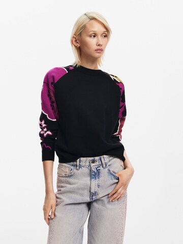 Desigual Trui in Zwart: voorkant
