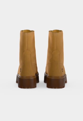 TIMBERLAND Šněrovací kozačky – hnědá