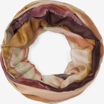 styleBREAKER Schlauchschal 'Bunter Loop Aquarell Farbverlauf Streifen' in Gelb: Vorderseite