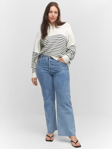 MANGO Trui 'RIZON' in Blauw: voorkant