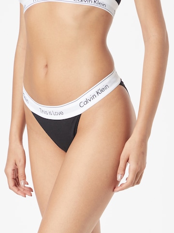 juoda Calvin Klein Underwear Moteriškos kelnaitės: priekis