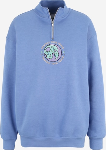 Sweat-shirt Daisy Street en bleu : devant