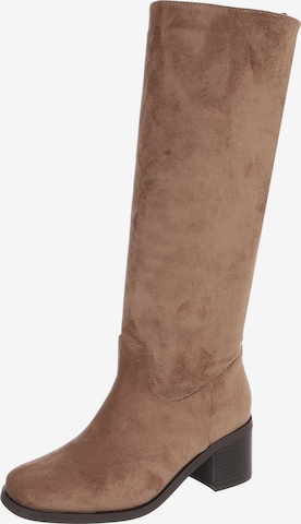 Ital-Design Stiefel in Braun: Vorderseite