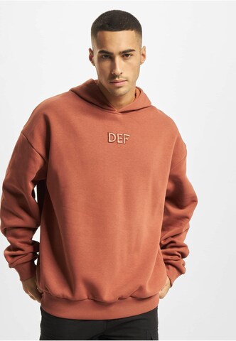 DEF Sweatshirt in Braun: Vorderseite