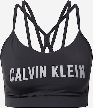 Calvin Klein Sport Bustier Sport bh in Zwart: voorkant