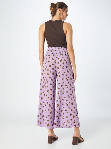 MADS NORGAARD COPENHAGEN Wide leg Παντελόνι 'Penzlin' σε λιλά