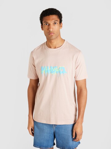 HUGO T-Shirt 'Dacation' in Pink: predná strana