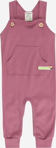 Tapered Pantaloni con pettorina di loud + proud in rosa: frontale