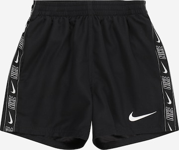 Shorts de bain Nike Swim en noir : devant