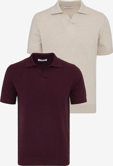 Marškinėliai iš Felix Hardy, spalva – smėlio spalva / vyšninė spalva, Prekių apžvalga