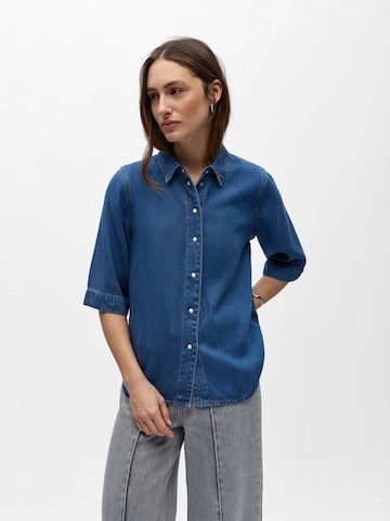 Chemisier 'OBJFRAME' OBJECT en bleu : devant