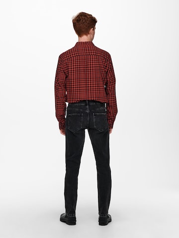 Slimfit Jeans 'Weft' di Only & Sons in nero