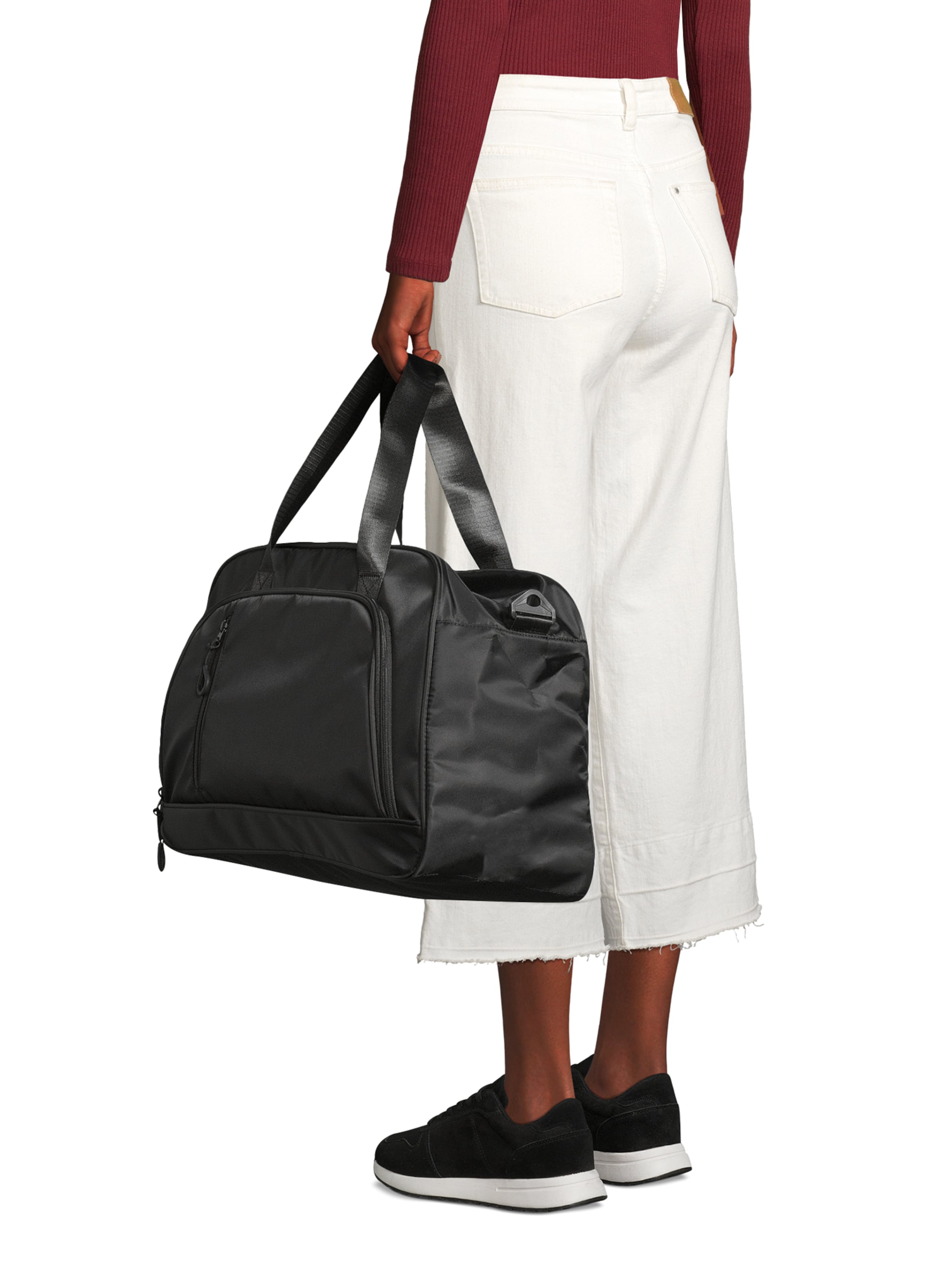 Sac de sport ABOUT YOU en noir : devant