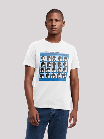 F4NT4STIC Shirt 'The Beatles Retro' in Wit: voorkant