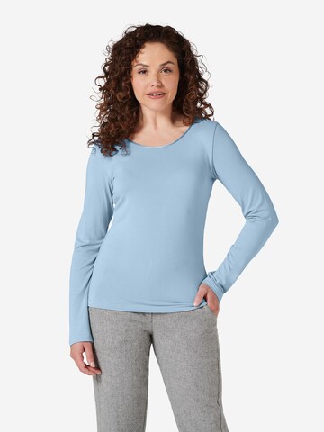 eve in paradise Performance Shirt in Blue: front