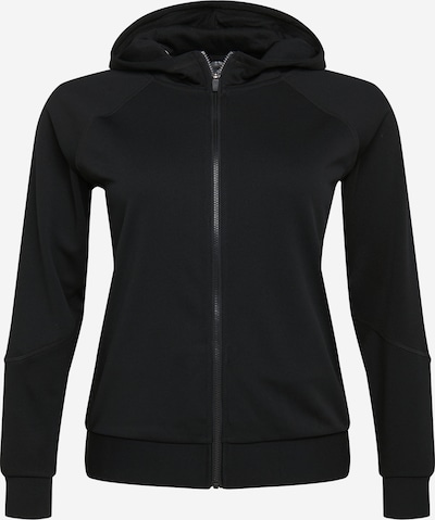 Only Play Curvy Sportief sweatvest 'NYLAH' in de kleur Zwart / Wit, Productweergave
