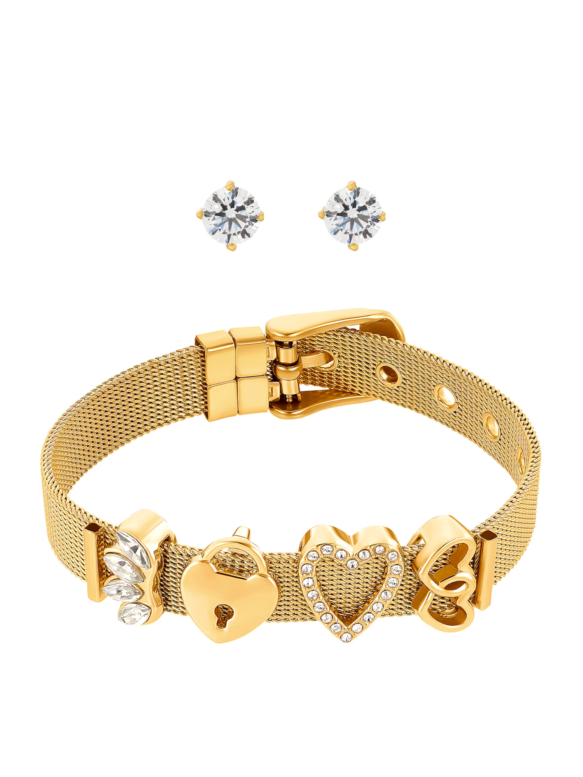 Heideman Sieraden set 'Milanaise' in Goud: voorkant