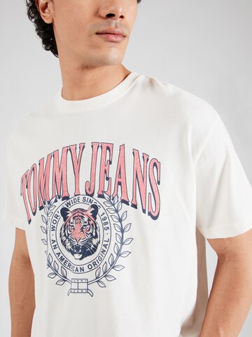 Maglietta 'VARSITY TIGER' di Tommy Jeans in bianco