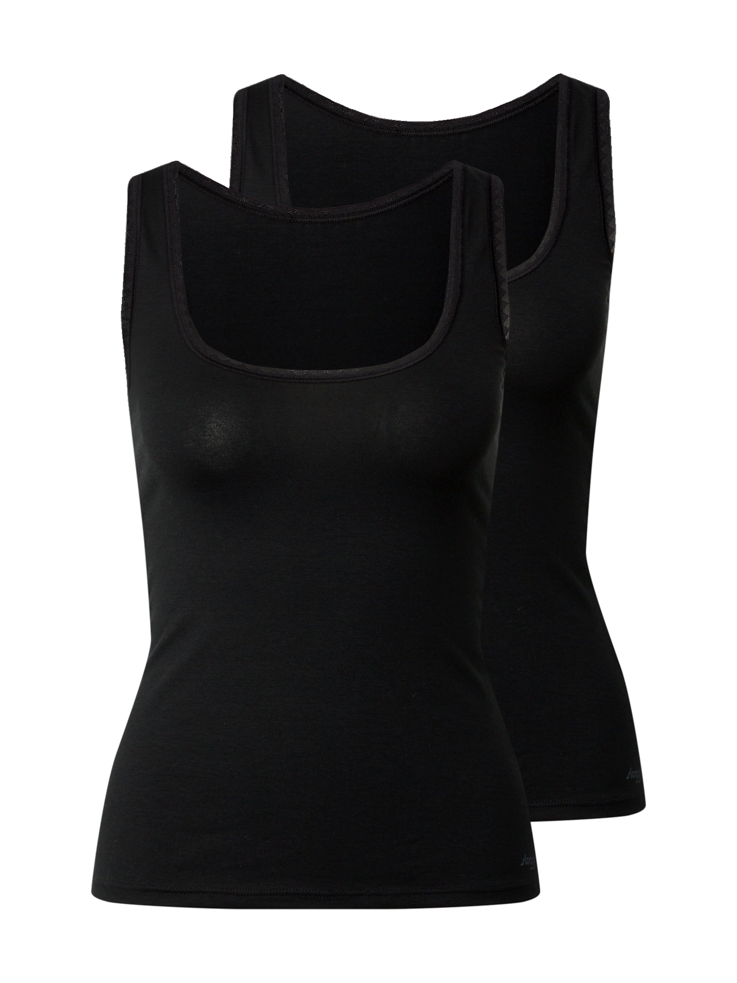 SLOGGI Φανέλα σε μαύρο: μπροστά