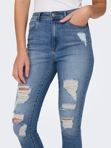 Skinny Jean 'WAUW' ONLY en bleu