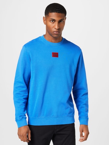 HUGO Red Sweatshirt 'Diragol' i blå: framsida