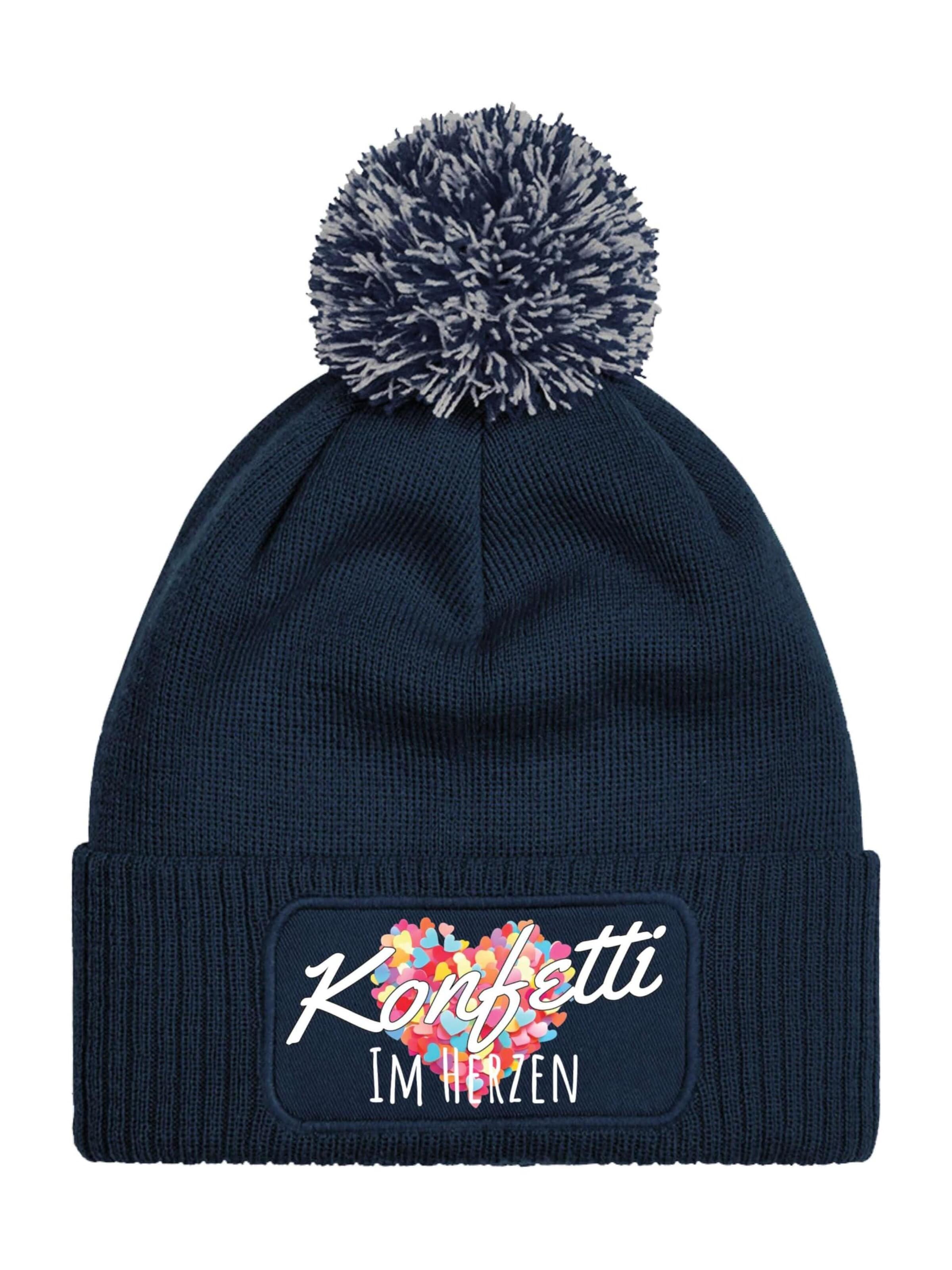 Youth Designz Beanie 'Konfetti im Herzen' in Blue: front