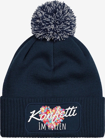 Youth Designz Beanie 'Konfetti im Herzen' in Blue: front