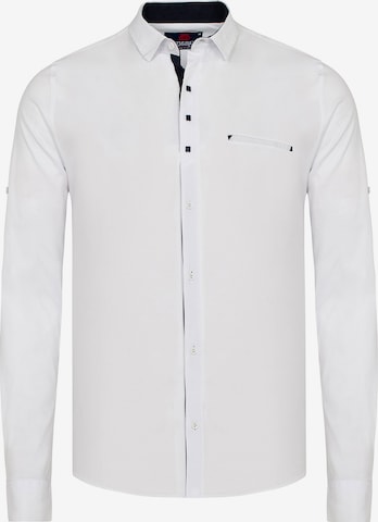 CIPO & BAXX Button Up Shirt in White: front