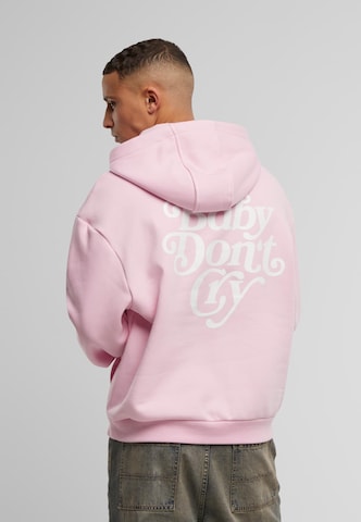 MT Upscale Sweatshirt 'Baby Don‘t Cry' in Pink: front