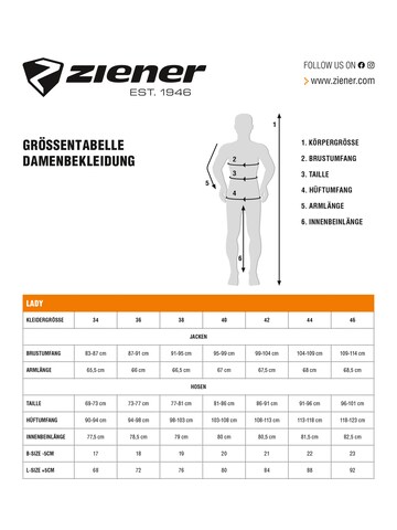 ZIENER Regular Athletic Pants 'Nesme' in Black