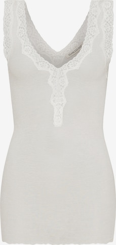 Haut Seamless Basic en blanc : devant