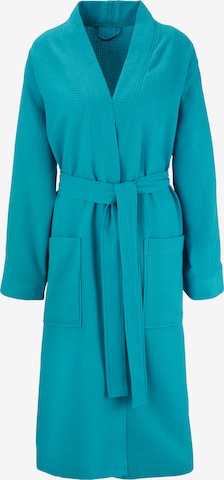 MY HOME Long Bathrobe in Blue: front