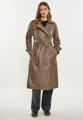 Cappotto di mezza stagione di DreiMaster Vintage in marrone: frontale