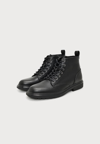 Boots stringati di Blauer.USA in nero