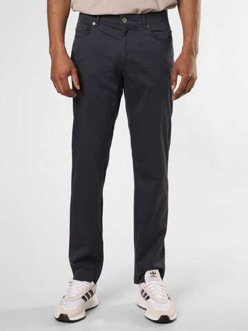 BRAX Slim fit Chino Pants 'Cadiz' in Blue: front